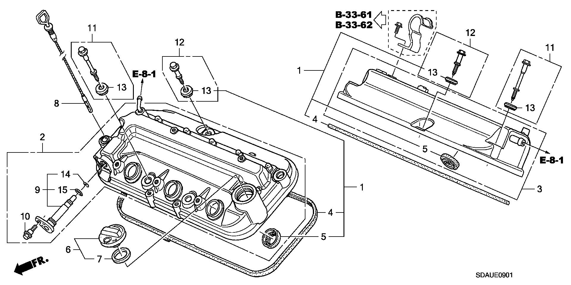 Honda 12341-RCA-A00 - Gasket, cylinder head cover parts5.com