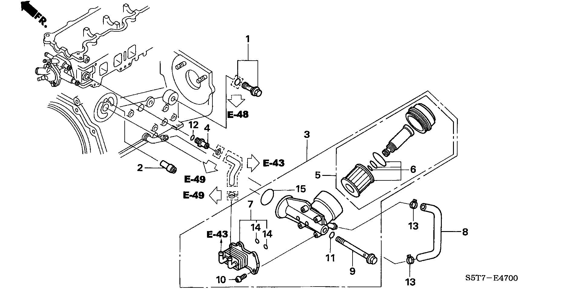 Honda 15430-PLZ-D00 - Filtru ulei parts5.com