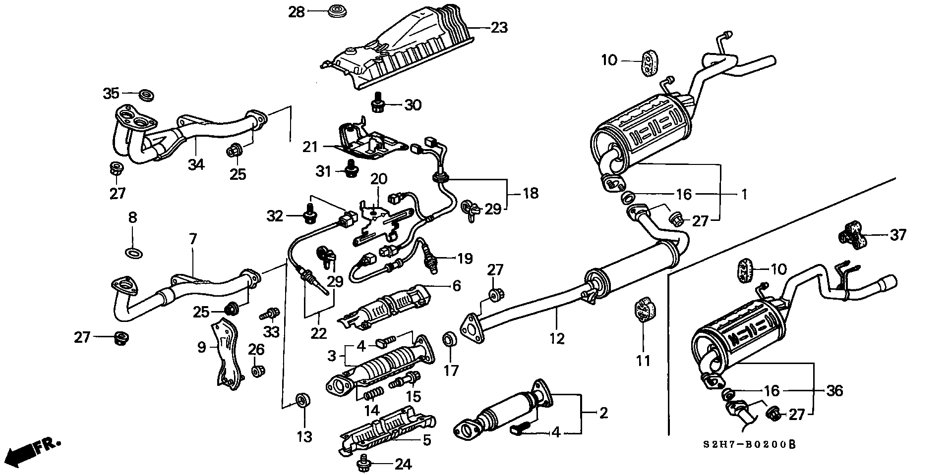 Honda 36532-PEL-G01 - Lambda sonda parts5.com