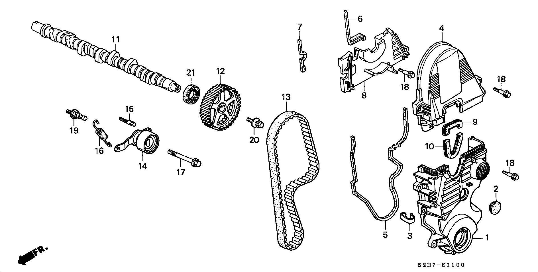 Honda 14 400 P2E 004 - Zupčasti kaiš parts5.com