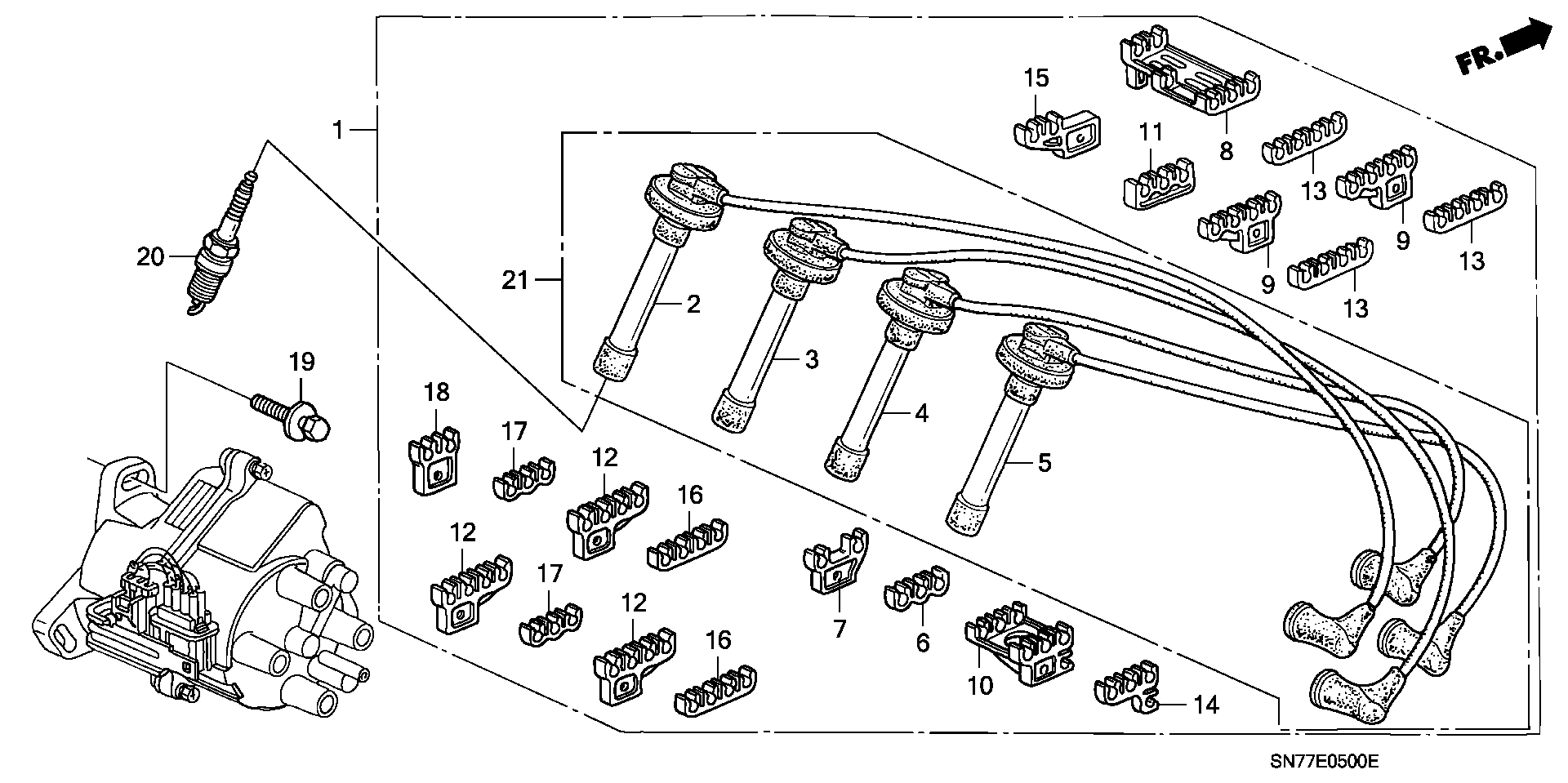 Honda 98079-5514G - Buji parts5.com