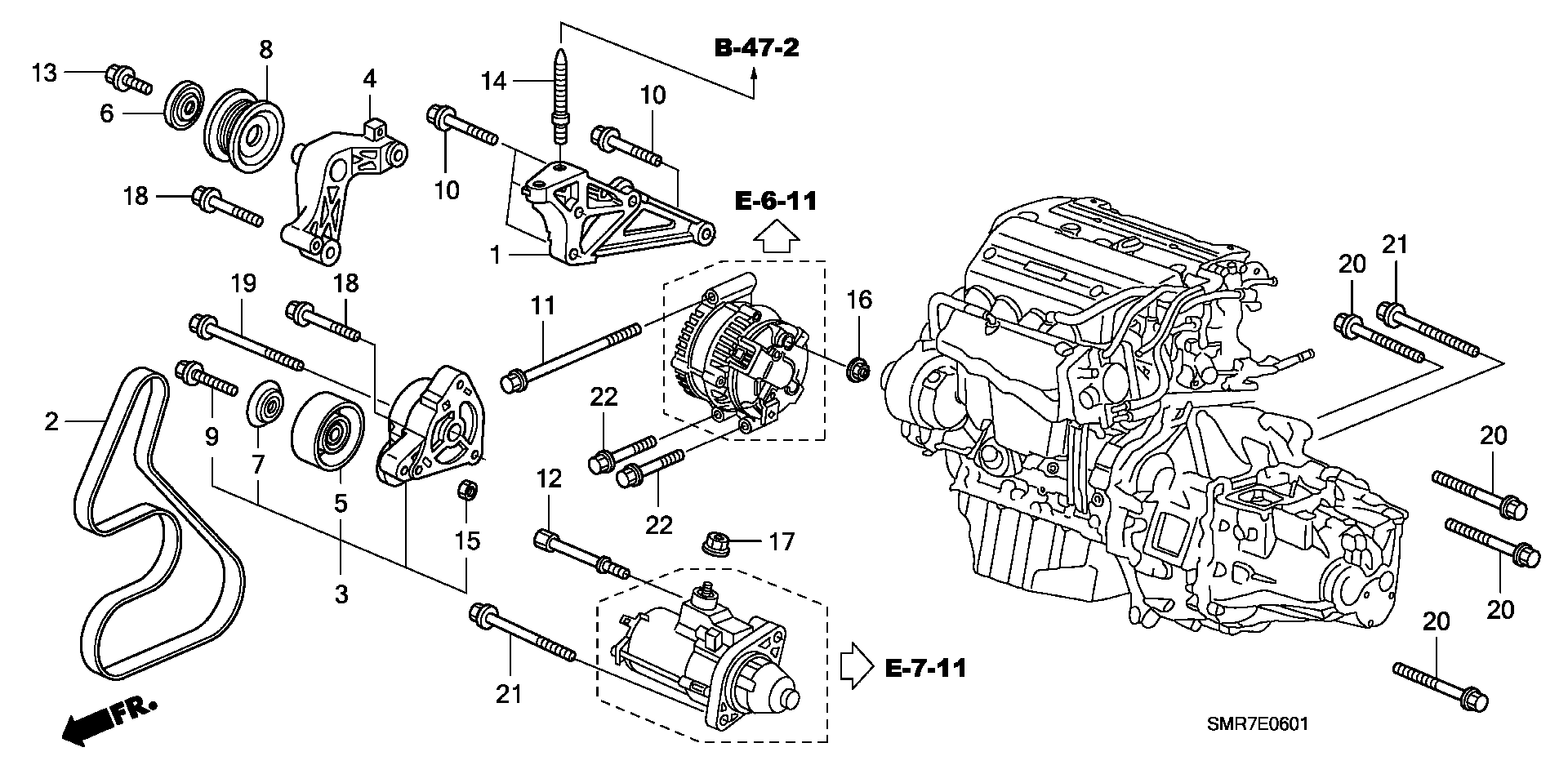 Honda 31170-PNA-023 - Hihnankiristin, moniurahihna parts5.com