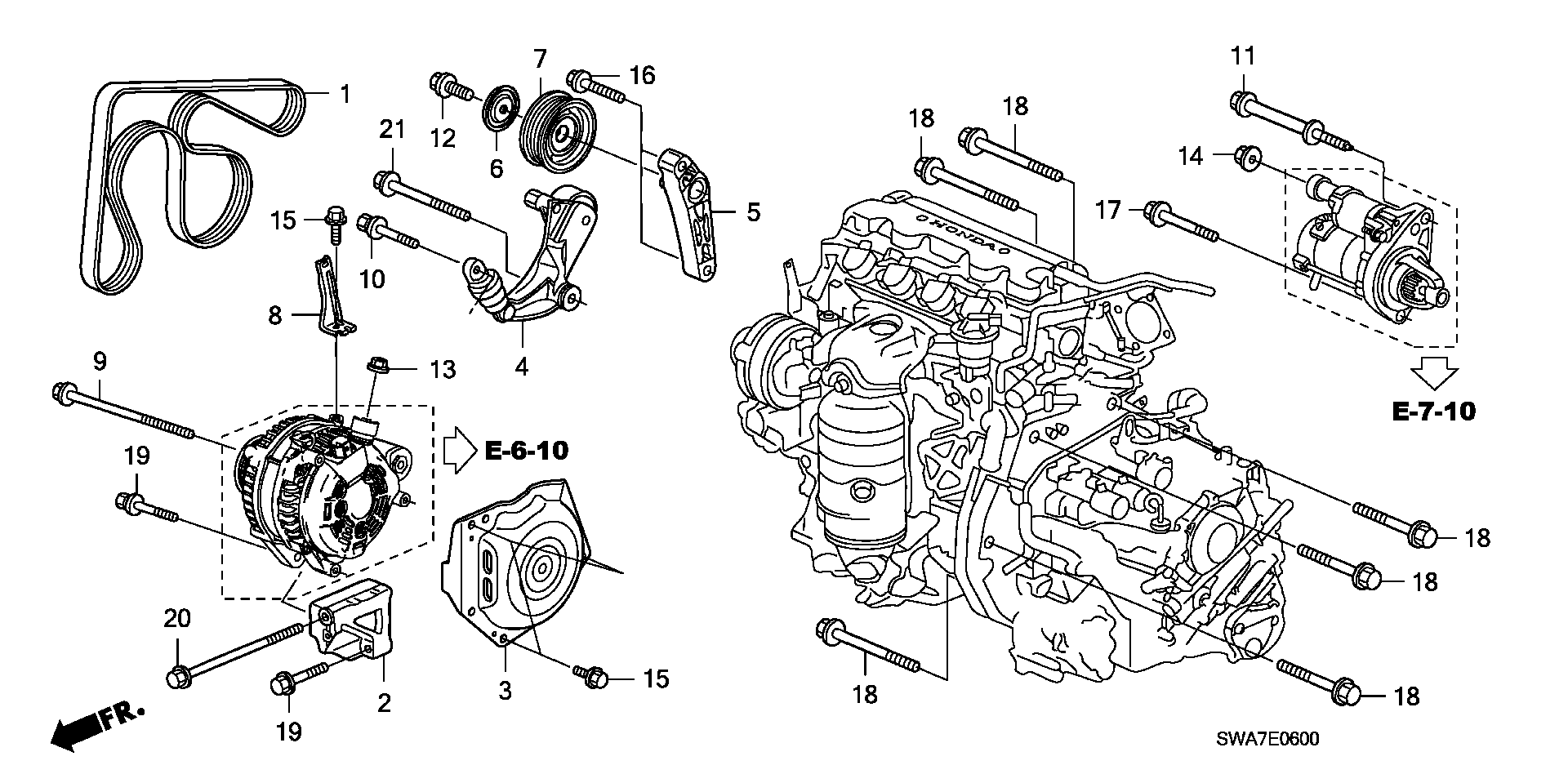 Honda 31110-RWK-004 - Ιμάντας poly-V parts5.com