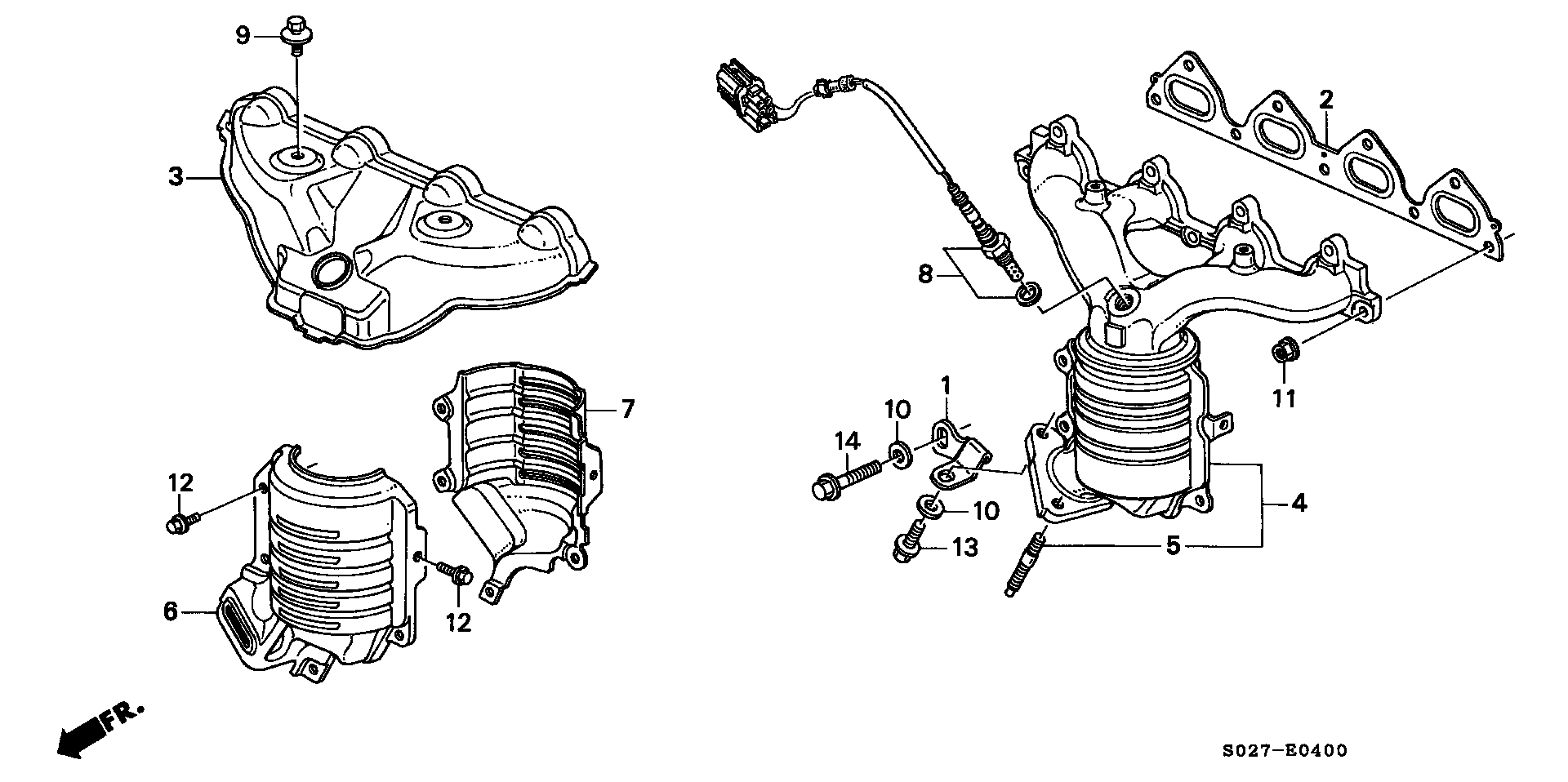 Honda 36531-P2E-A01 - Αισθητήρας λάμδα parts5.com