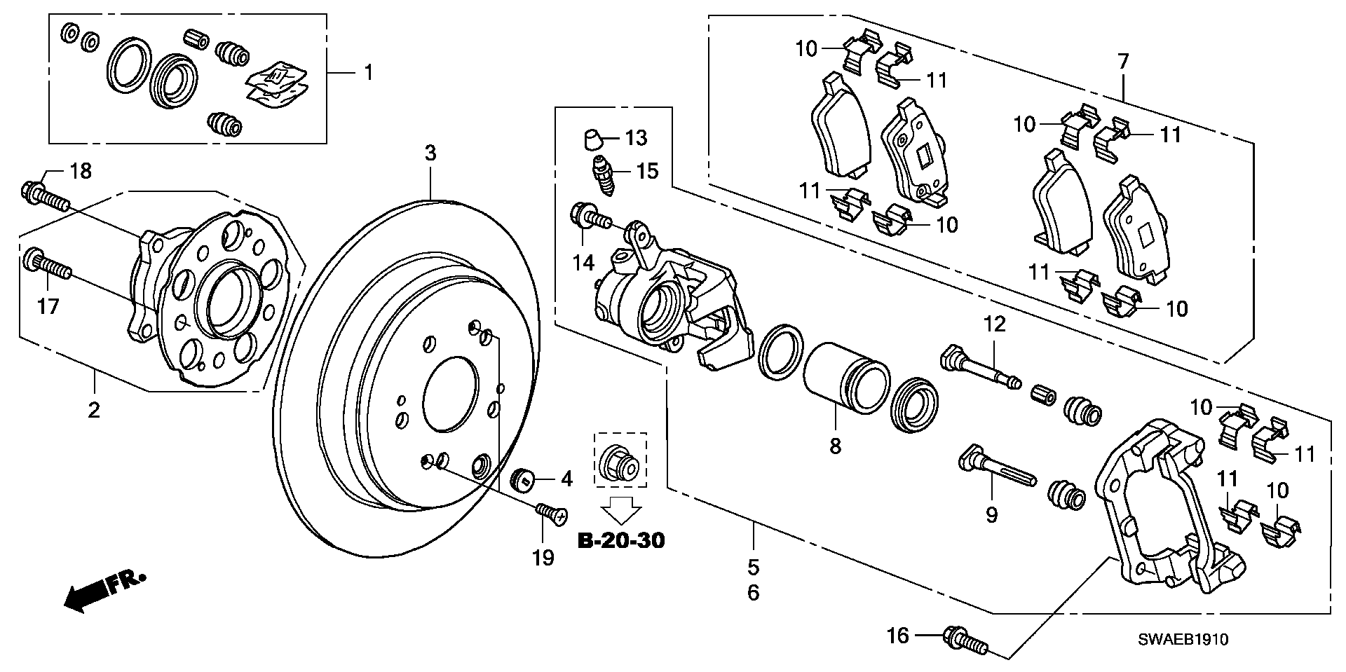 Honda 42200-STK-951 - Zestaw łożysk koła parts5.com