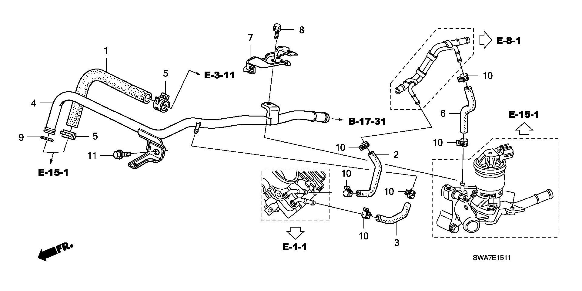 Honda 91315-PNA-003 - Уплътнение, всмукателен колектор parts5.com