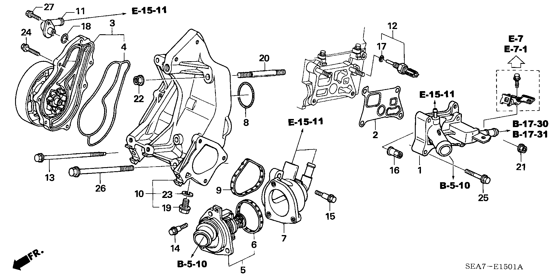 Honda 37870-PNA-003 - Tunnistin, jäähdytysnesteen lämpötila parts5.com