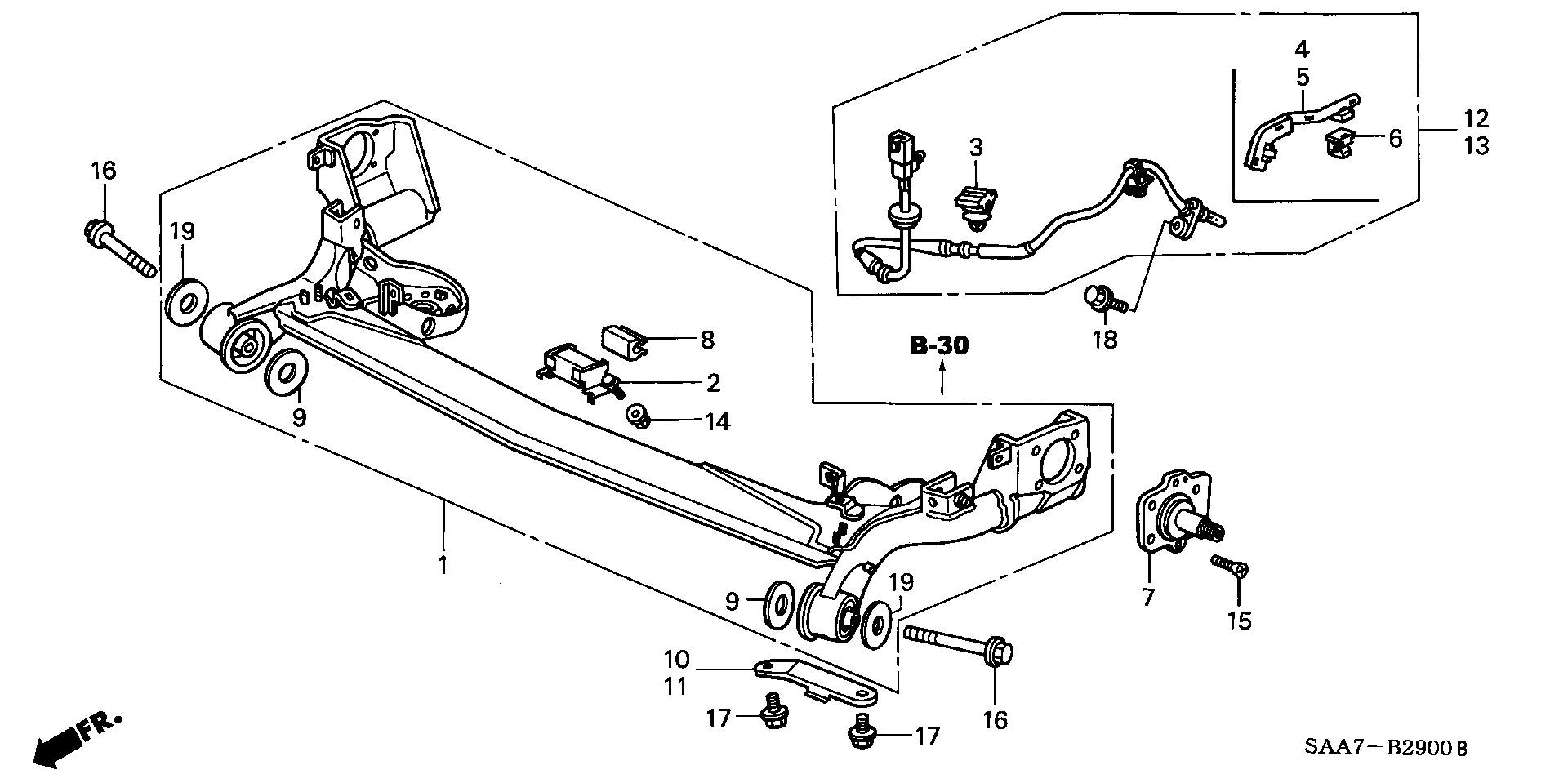 Honda 57470-SAA-003 - Senzor, broj okretaja kotača parts5.com