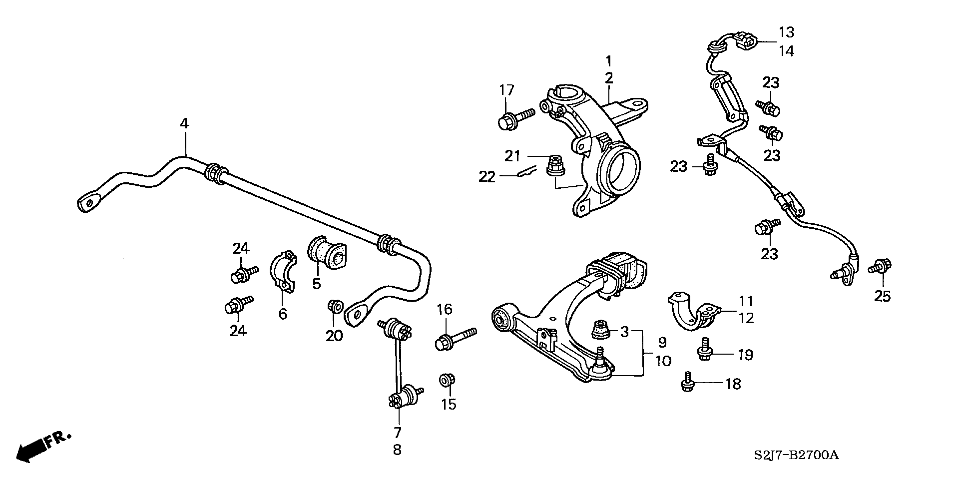 Honda 57450-S2H-952 - Snímač, počet otáček kol parts5.com