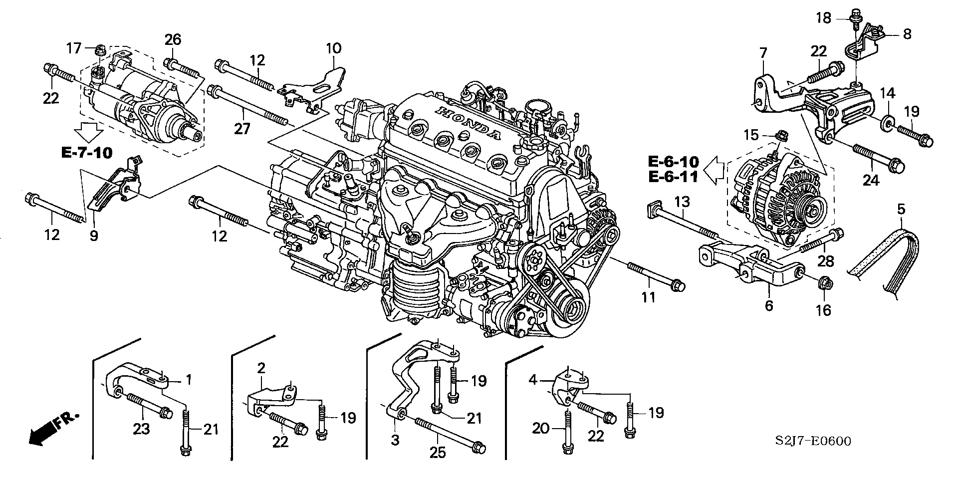 Honda 31110-P2A-003 - Correa trapecial poli V parts5.com