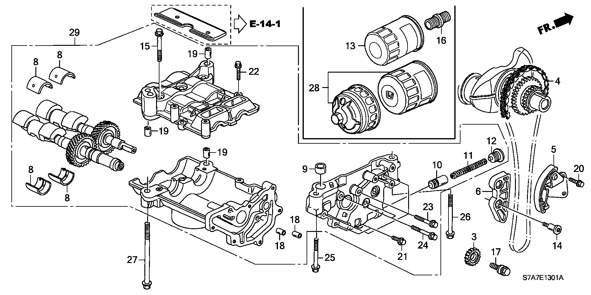 Honda 15400-PLC-003 - Масляный фильтр parts5.com