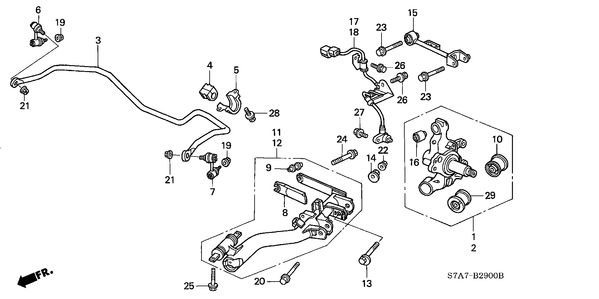 Honda 52390S7A000 - Ulezajanje, ohisje kolesnega lezaja parts5.com