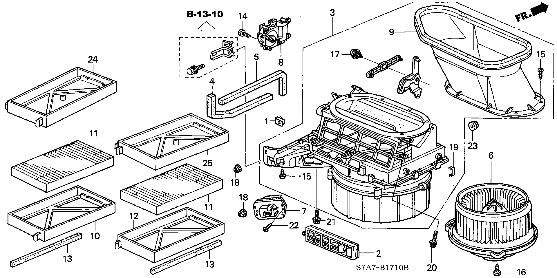 Honda 80292-S7A-003 - Filter, vazduh unutrašnjeg prostora parts5.com