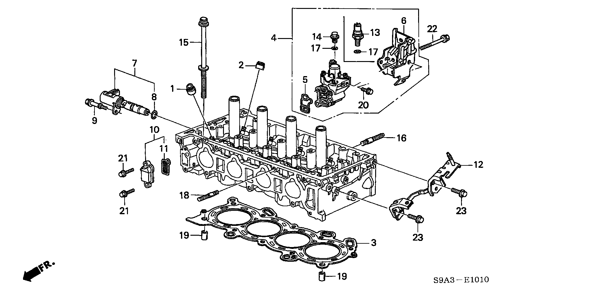 ACURA 12210-PZ1-004 - Bague d'étanchéité, tige de soupape parts5.com