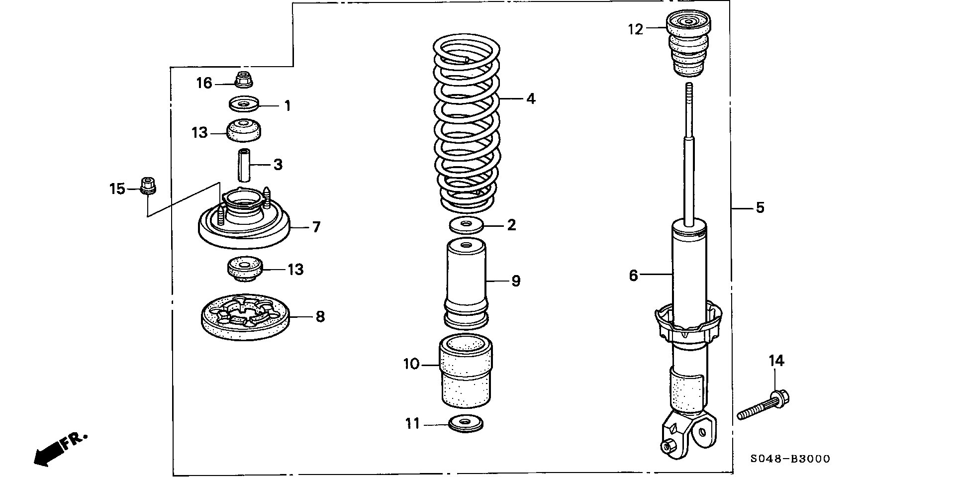 Honda 52611S04Y02 - Αμορτισέρ parts5.com