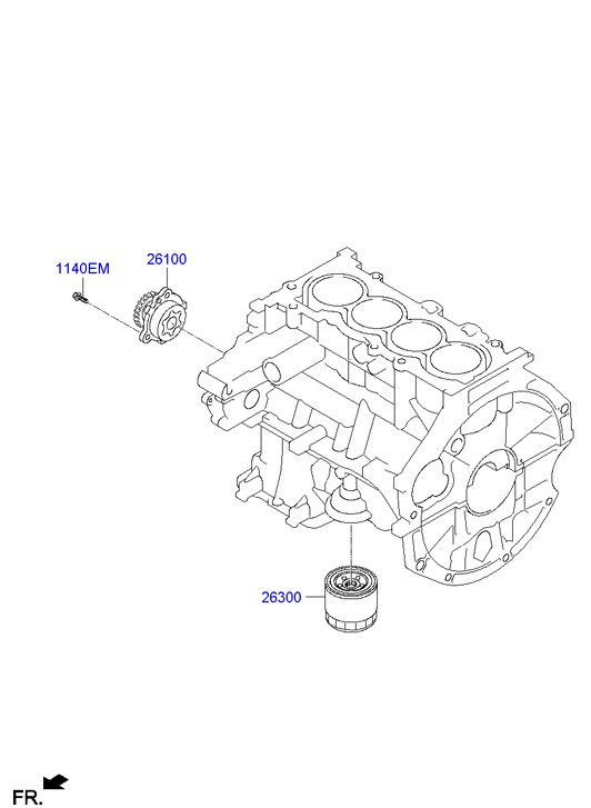 KIA 2630002502 - Filtru ulei parts5.com