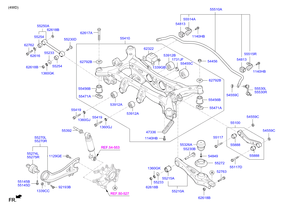 KIA 552532W600 - Suport,trapez parts5.com