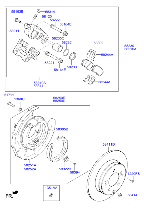 Hyundai 58311-3SA20 - Etrier frana parts5.com