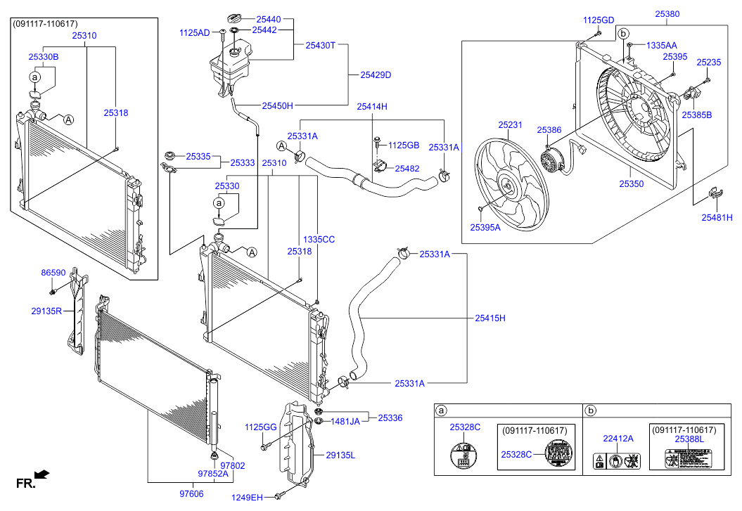 KIA 253303K000 - Verschlussdeckel, Kühler parts5.com