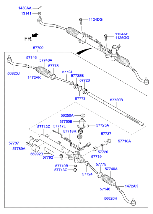 KIA 56821-2B000 - Cap de bara parts5.com