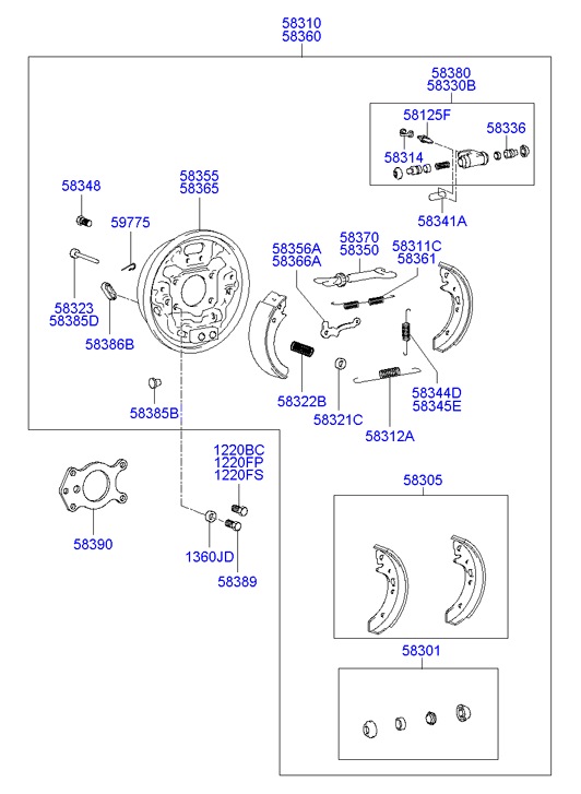 Hyundai 5838025200 - Wheel Brake Cylinder parts5.com