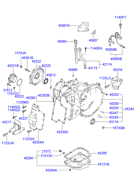 Hyundai 21512-21010 - Болтова пробка, маслен картер parts5.com