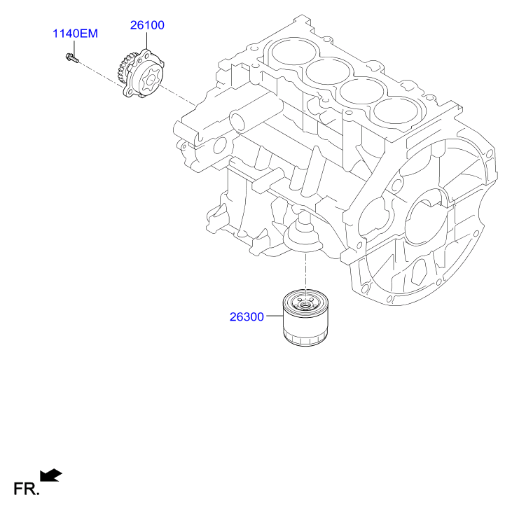 Hyundai 26300 02752 - Filtru ulei parts5.com