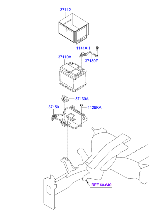 Hyundai 371102V480 - Batterie de démarrage parts5.com