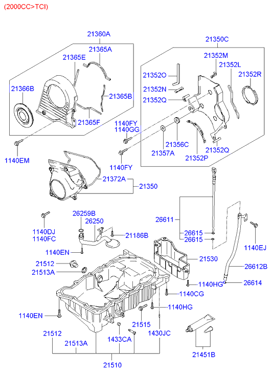 Hyundai 21513-23000 - Inel etansare, surub drena ulei parts5.com