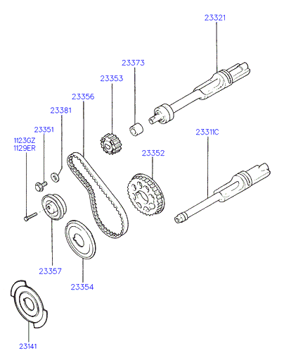 KIA 23357-33350 - Pingutusrull,Hammasrihm parts5.com