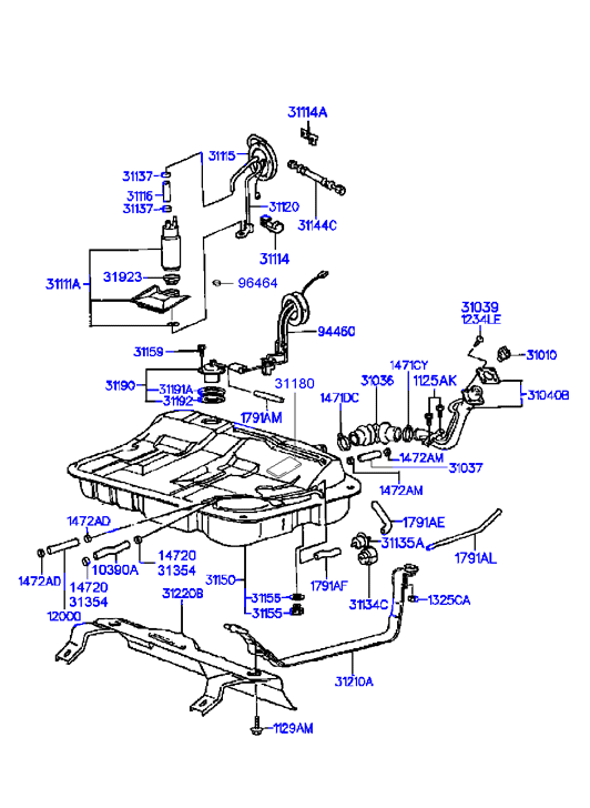 Hyundai 3111137200 - Kütusepump parts5.com