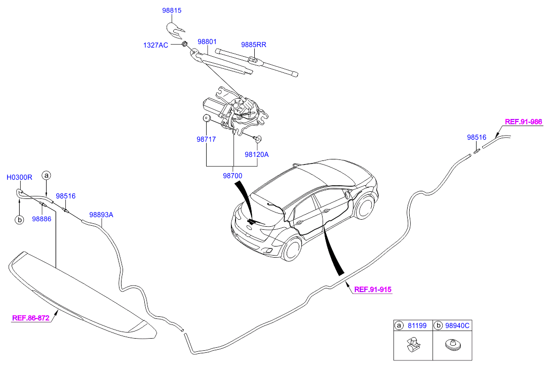 Hyundai 9888634000 - Washer Fluid Jet, windscreen parts5.com