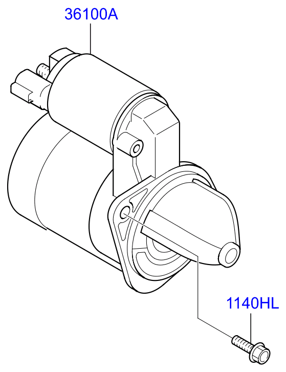 Hyundai (BEIJING) 36100-2B202 - Starter parts5.com