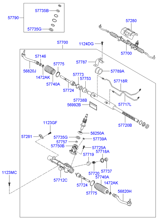 Hyundai 56820-3K510 - Hlava příčného táhla řízení parts5.com