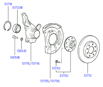 Hyundai 5172034000 - Komplet ležaja točka parts5.com