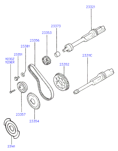 NISSAN 2335733130 - Pingutusrull,Hammasrihm parts5.com