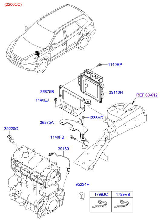 Hyundai 39220-38030 - Senzor,temperatura lichid de racire parts5.com