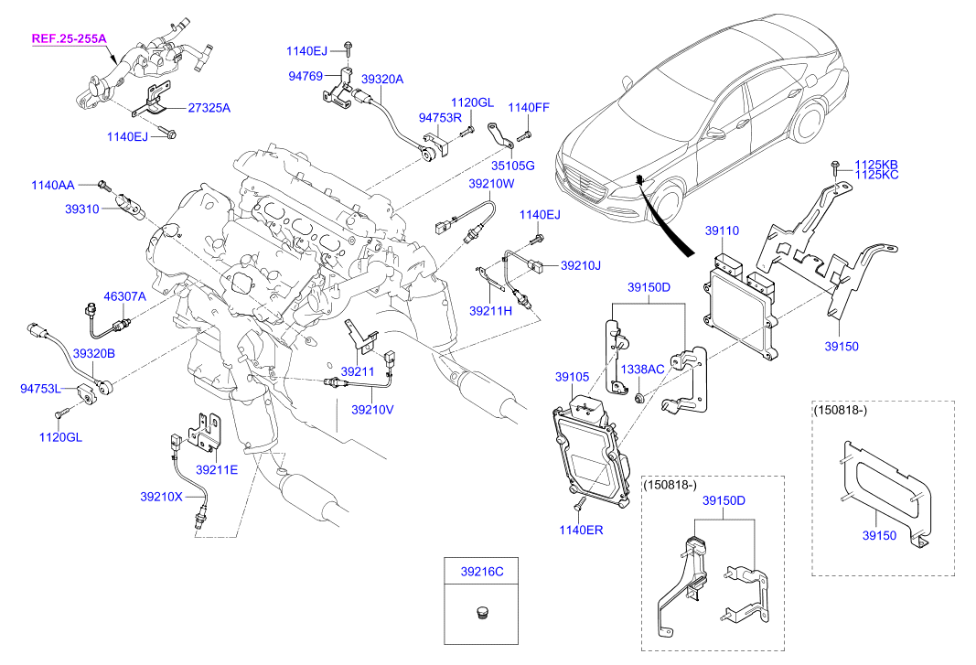 Hyundai 39210-3C530 - Sonda Lambda parts5.com