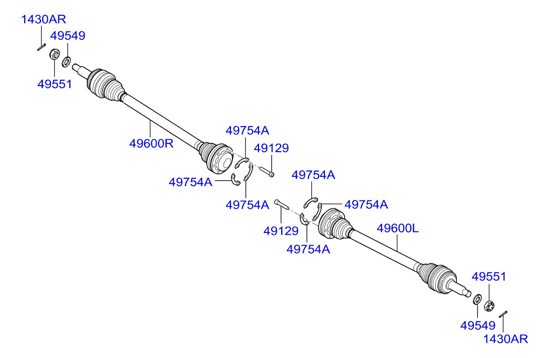 Hyundai 1430004357B - Set rulment roata parts5.com