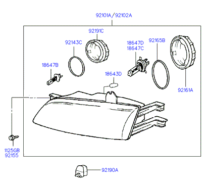 KIA 1864755009E - Żiarovka pre hmlové svetlo parts5.com