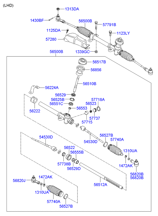 KIA 577240X000 - Articulatie, bara directie parts5.com