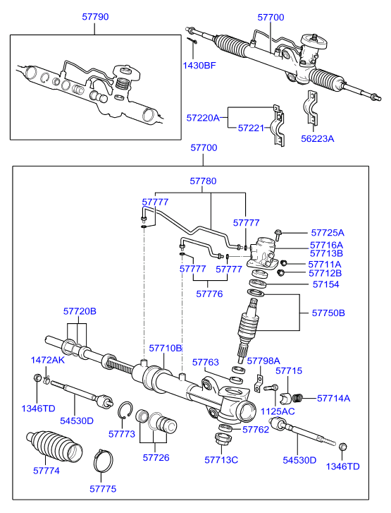 Hyundai 5652824000 - Manseta, krmiljenje parts5.com