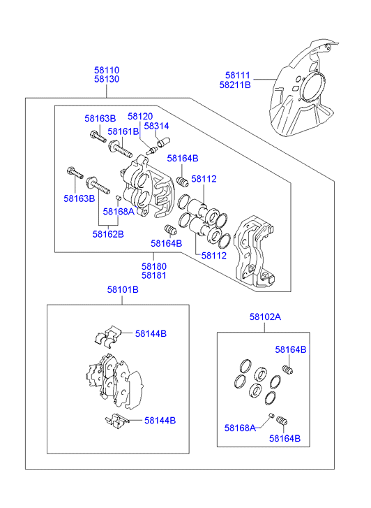 Hyundai 581114A200 - Protectie stropire,disc frana parts5.com