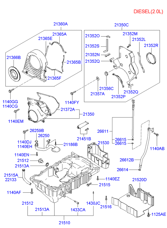 Hyundai 21512-23000 - Kapama cıvatası, yağ karteri parts5.com