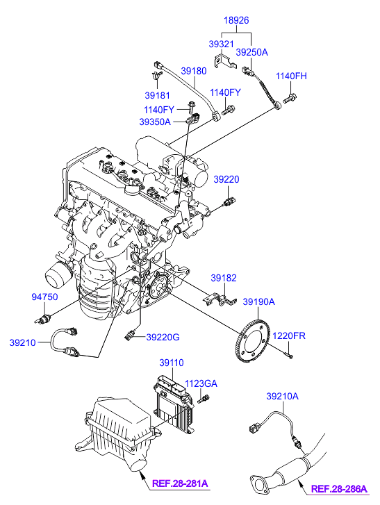 KIA 3921022610 - Lambda sonda parts5.com