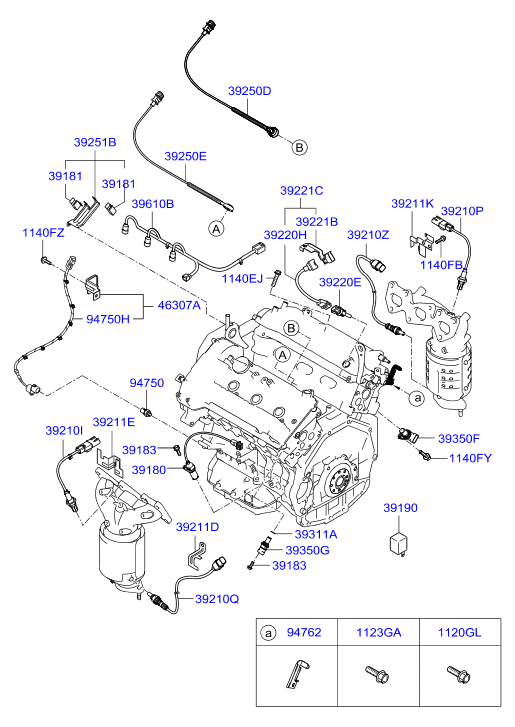 KIA 392103E220 - Sonda Lambda parts5.com