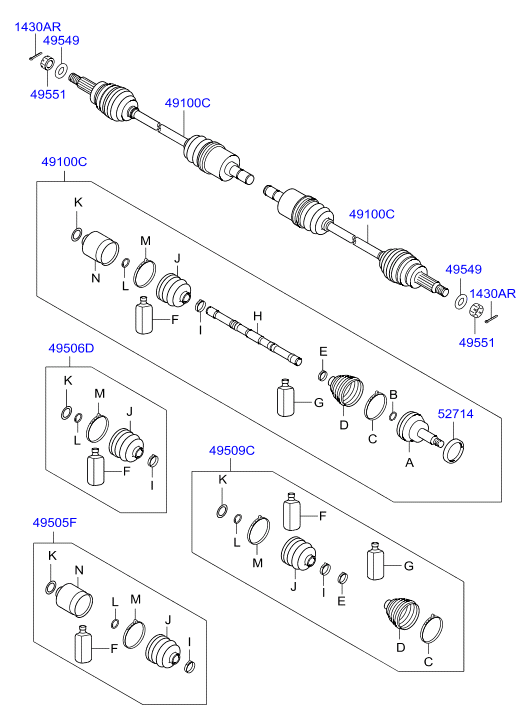 KIA 495062BA60 - Osłona, wał napędowy parts5.com