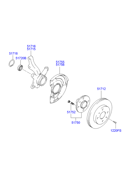 RENAULT 517201C000 - Komplet ležaja točka parts5.com