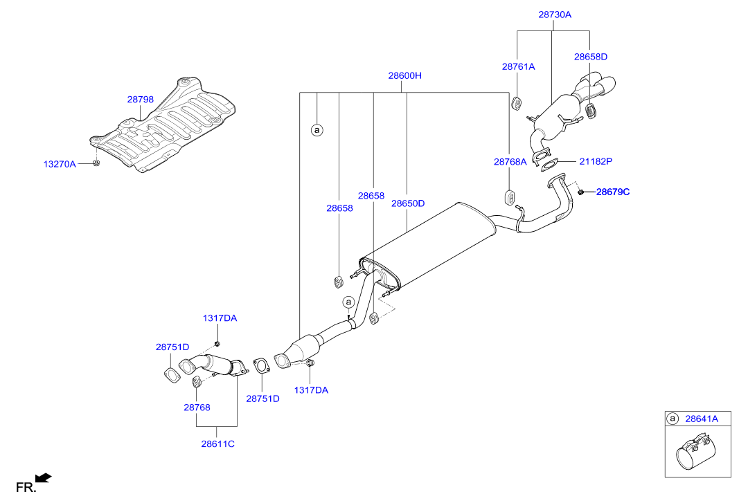 Hyundai 28761-3K100 - Държач, гърне parts5.com