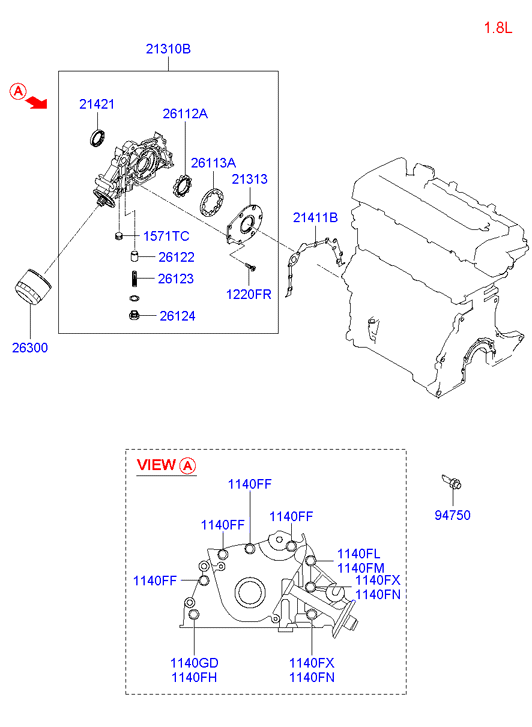 KIA 2630035500 - Filtru ulei parts5.com